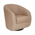 Fauteuil relax pivotant cuir Colin