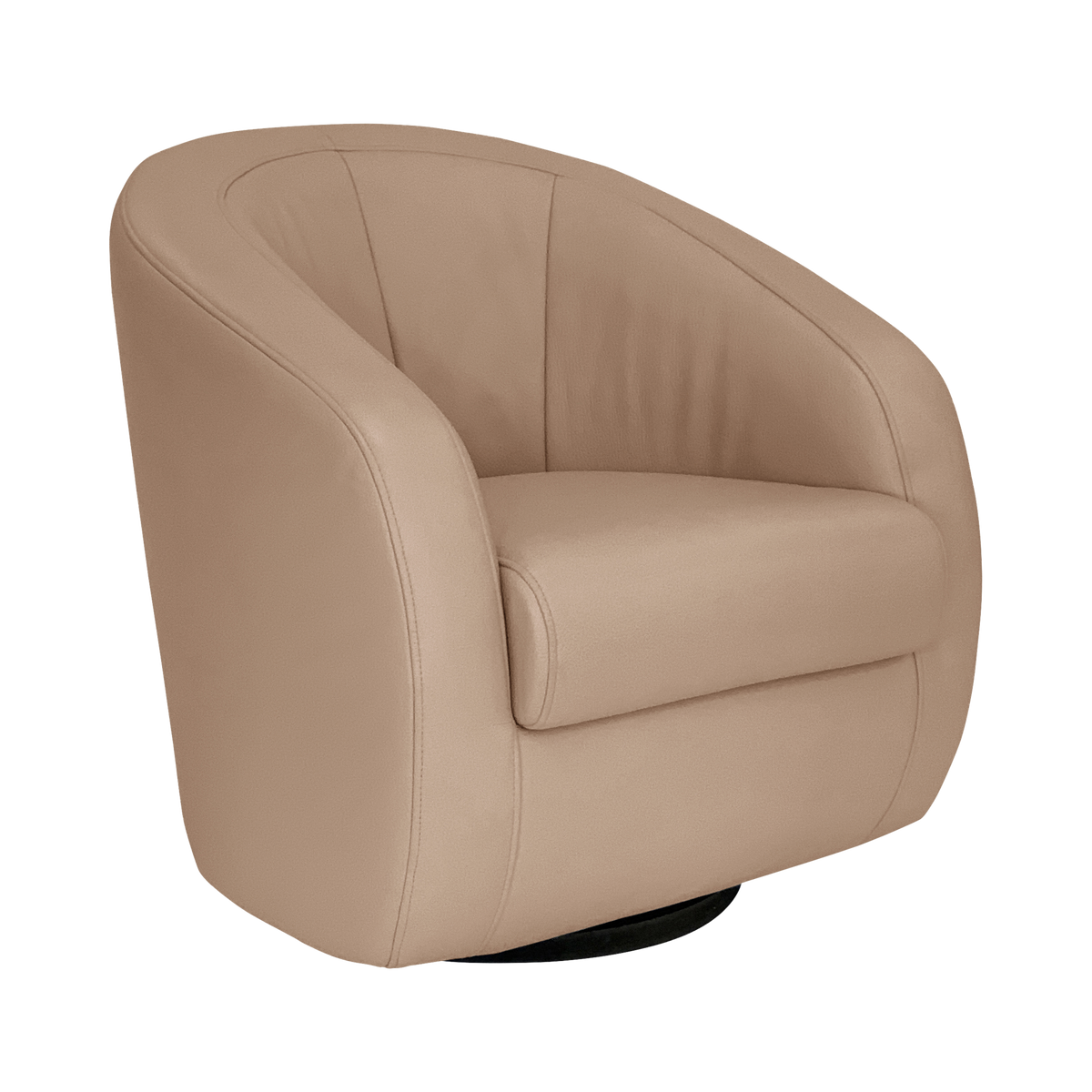 Fauteuil relax pivotant cuir Colin