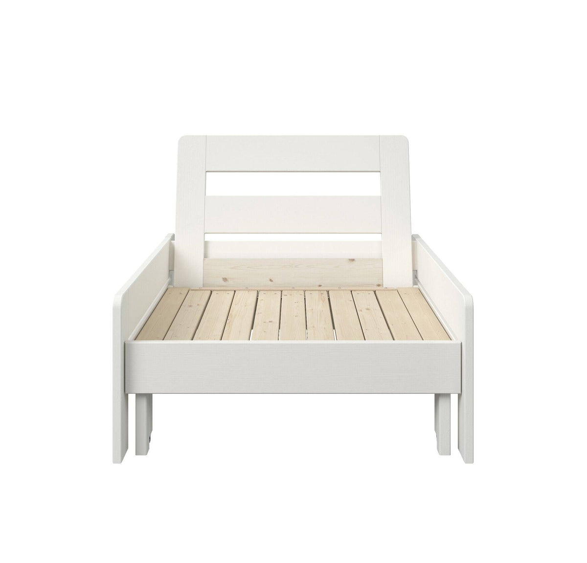 Lit mezzanine + fauteuil convertible en bois massif Tim