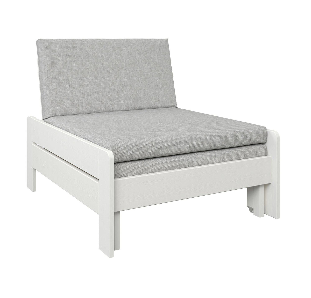 Lit mezzanine + fauteuil extensible bois massif Tim