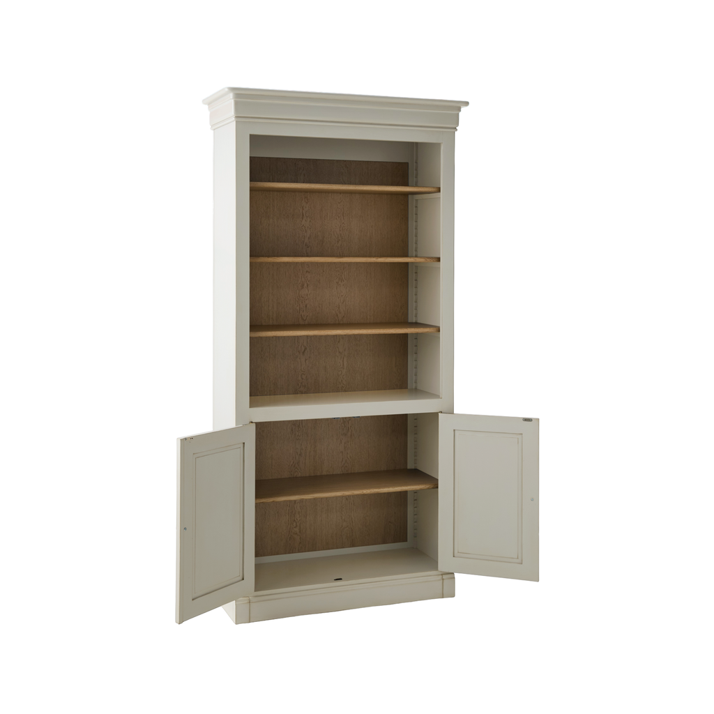 Bibliothèque 2 portes en bois massif Embellie