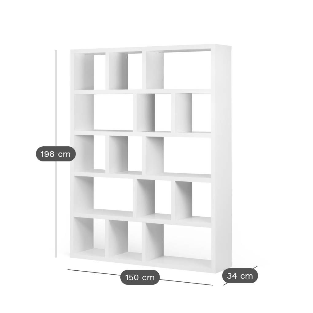 Bibliothèque 5 niveaux L150 cm Texas