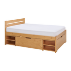 Lit rangement bois massif Tara