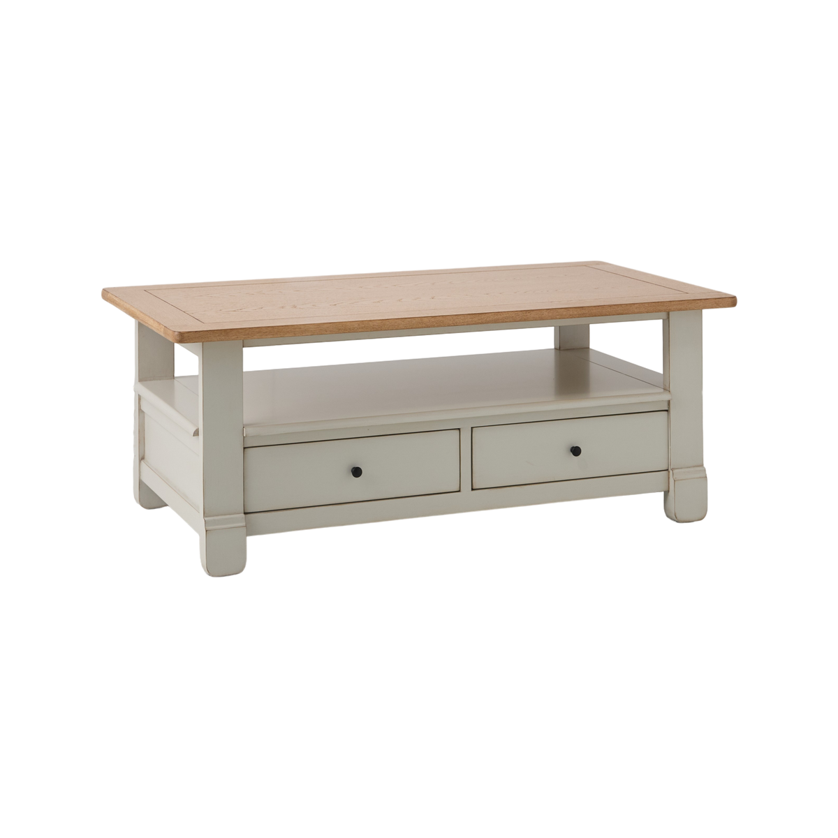 Table basse bois massif 2 tiroirs Embellie