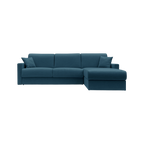 Canapé d'angle réversible tissu recyclé déhoussable Arthur