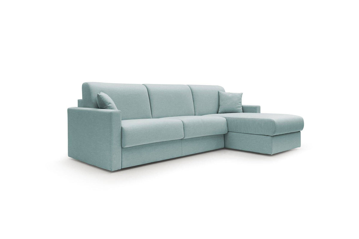Canapé d'angle convertible et réversible tissu recyclé déhoussable Aubin