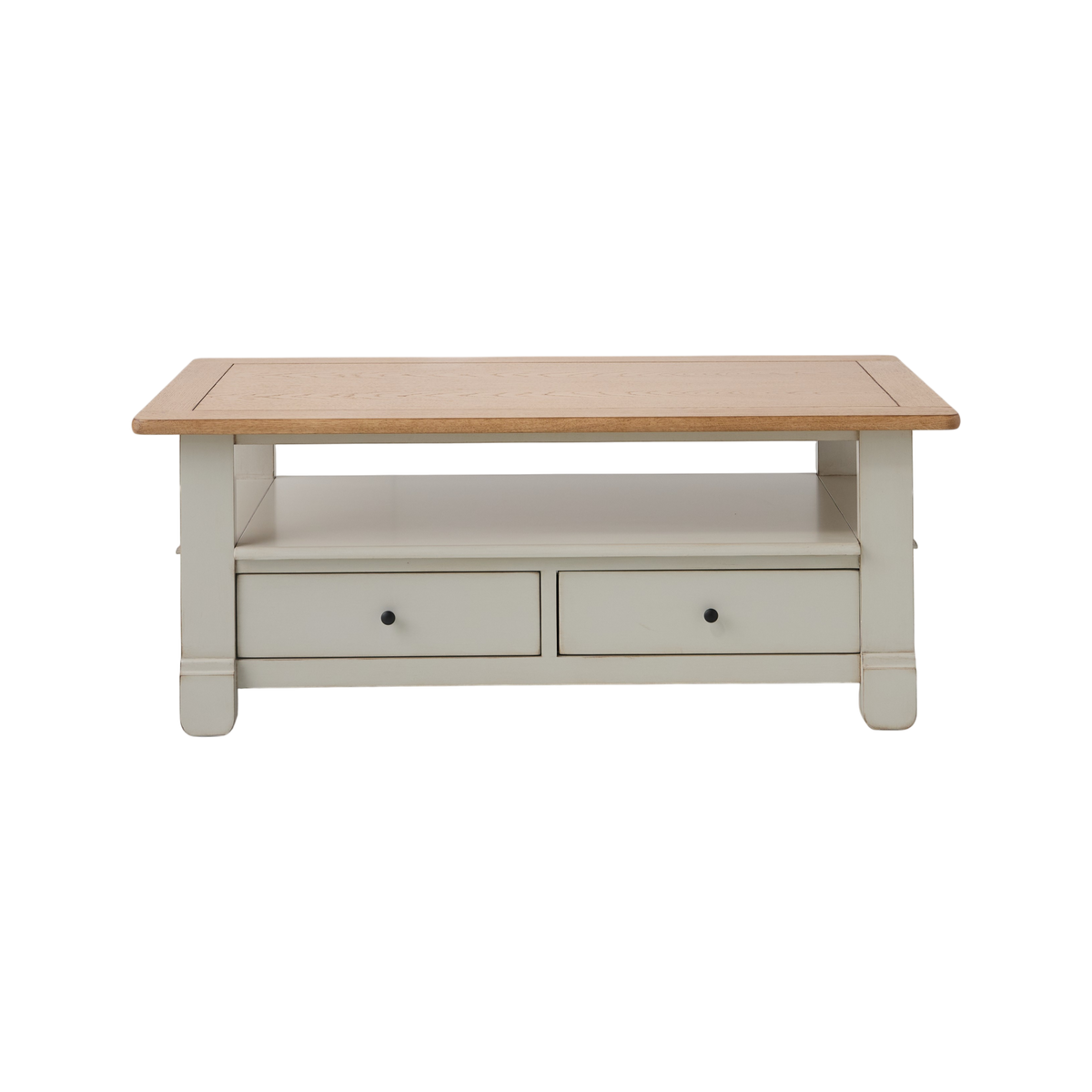 Table basse bois massif 2 tiroirs Embellie