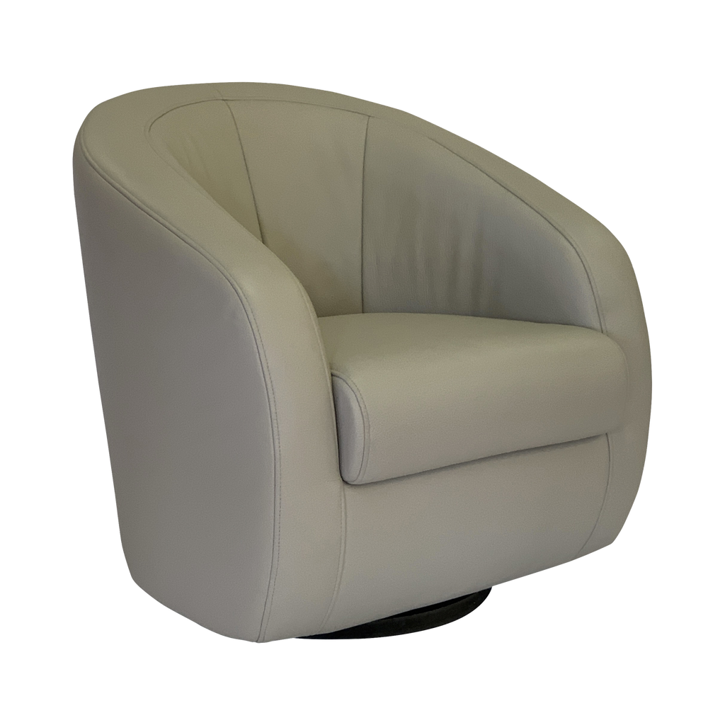 Fauteuil relax pivotant cuir Colin