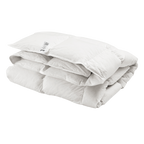 Couette chaude 70%duvet de canard Argenté et enveloppe coton percale Carla