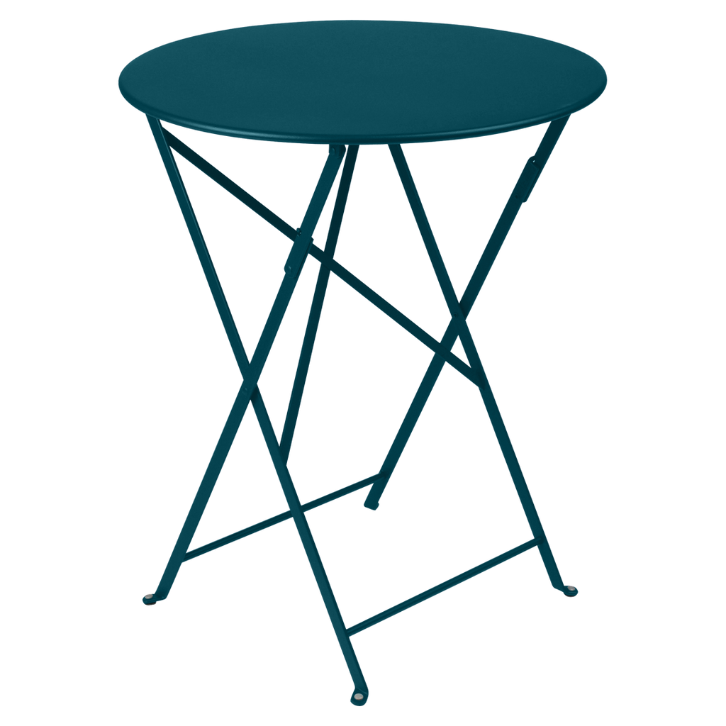 Table Ronde Pliante Ø60 cm Bistro en Acier