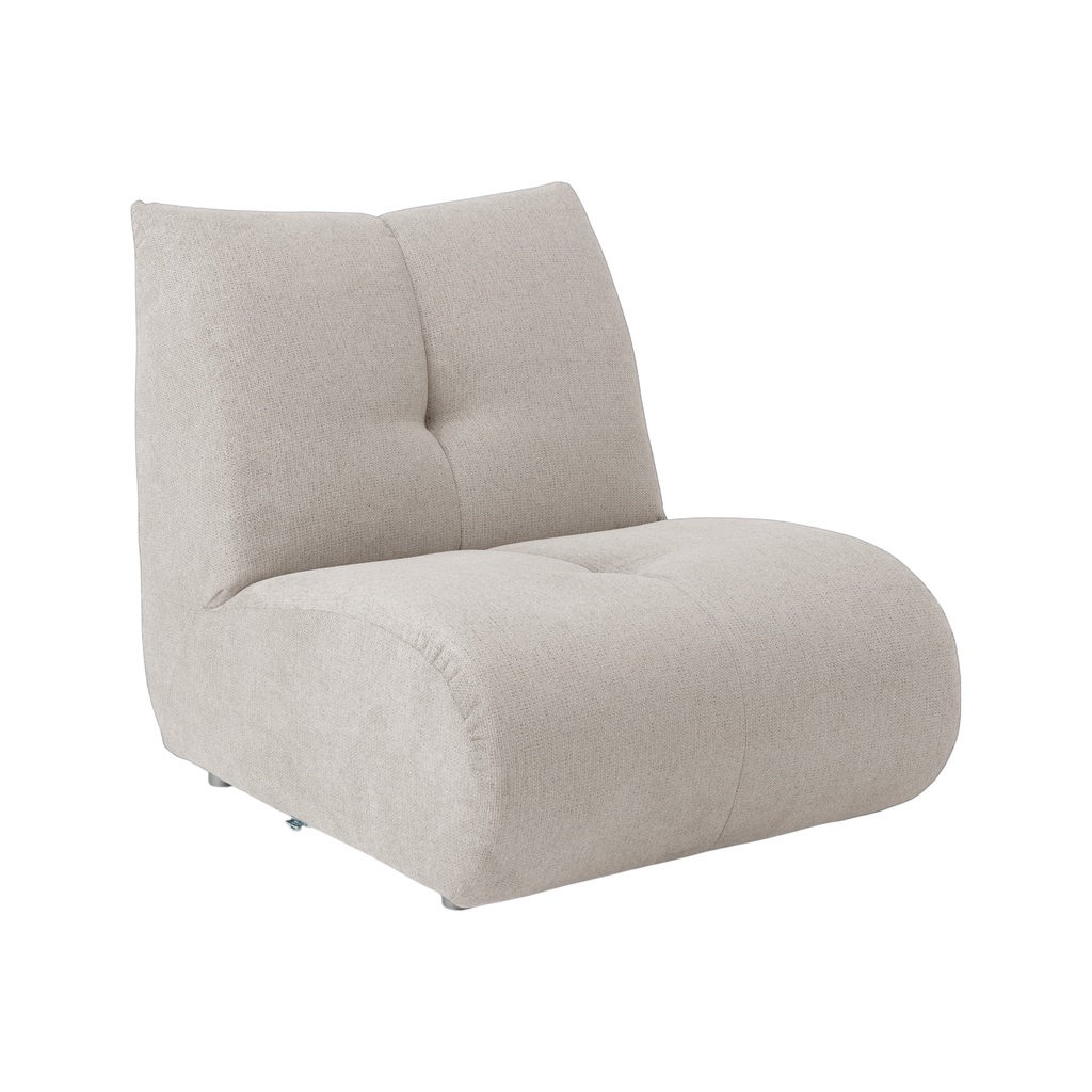 Module d'angle pour canapé modulable en tissu Benny