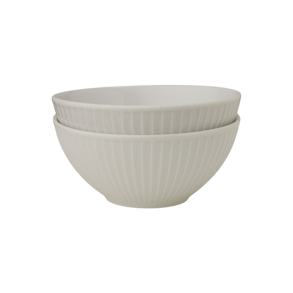 Lot de 2 Bols en porcelaine Plissé