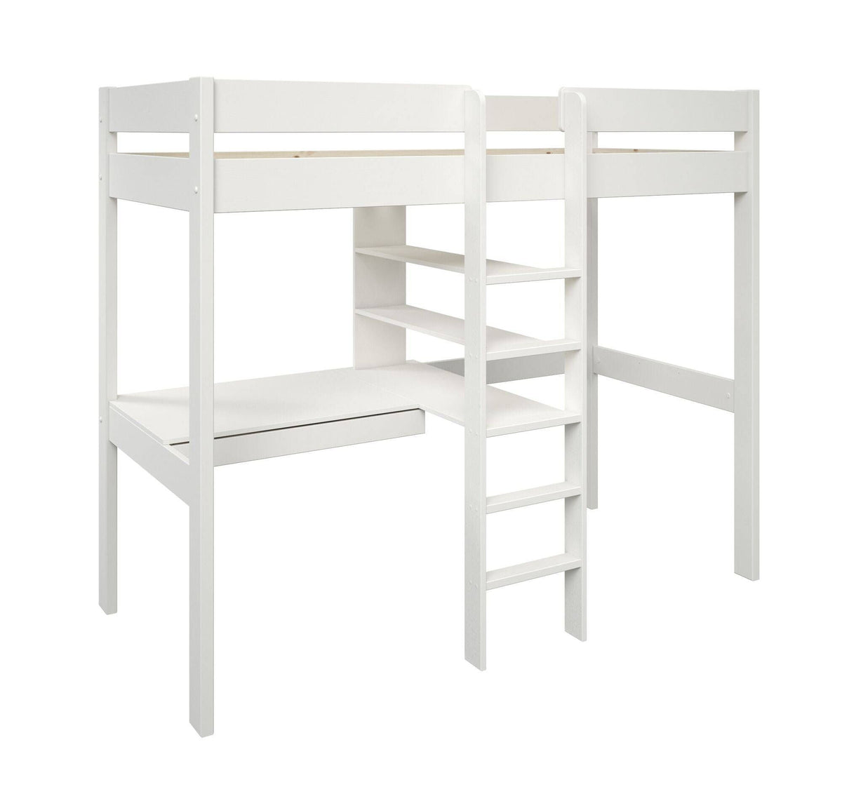 Lit mezzanine + fauteuil extensible bois massif Tim