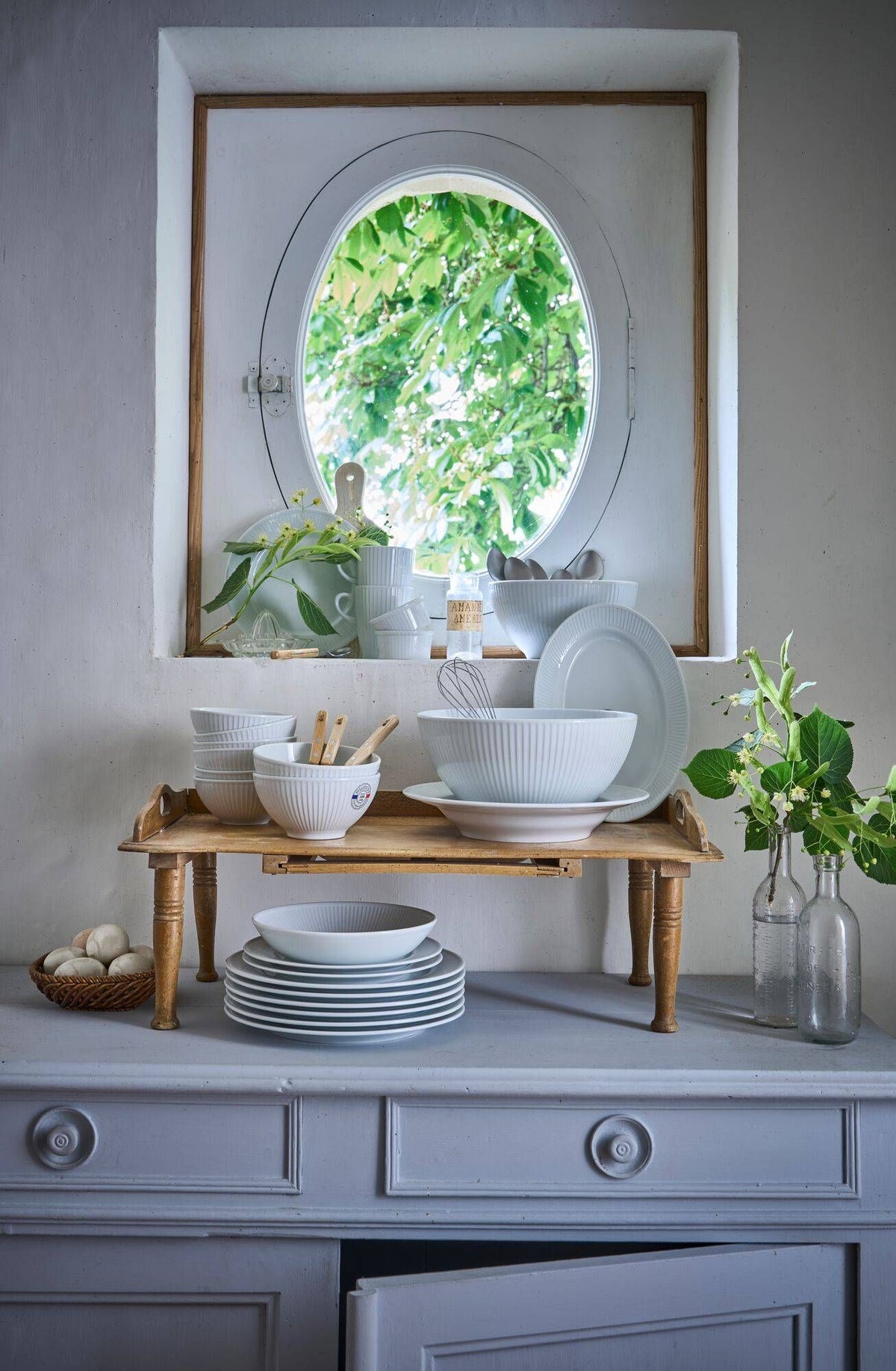 Lot de 2 Bols en porcelaine Plissé