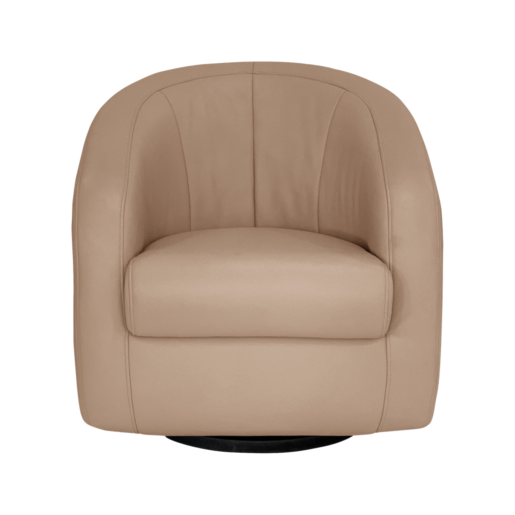 Fauteuil relax pivotant cuir Colin