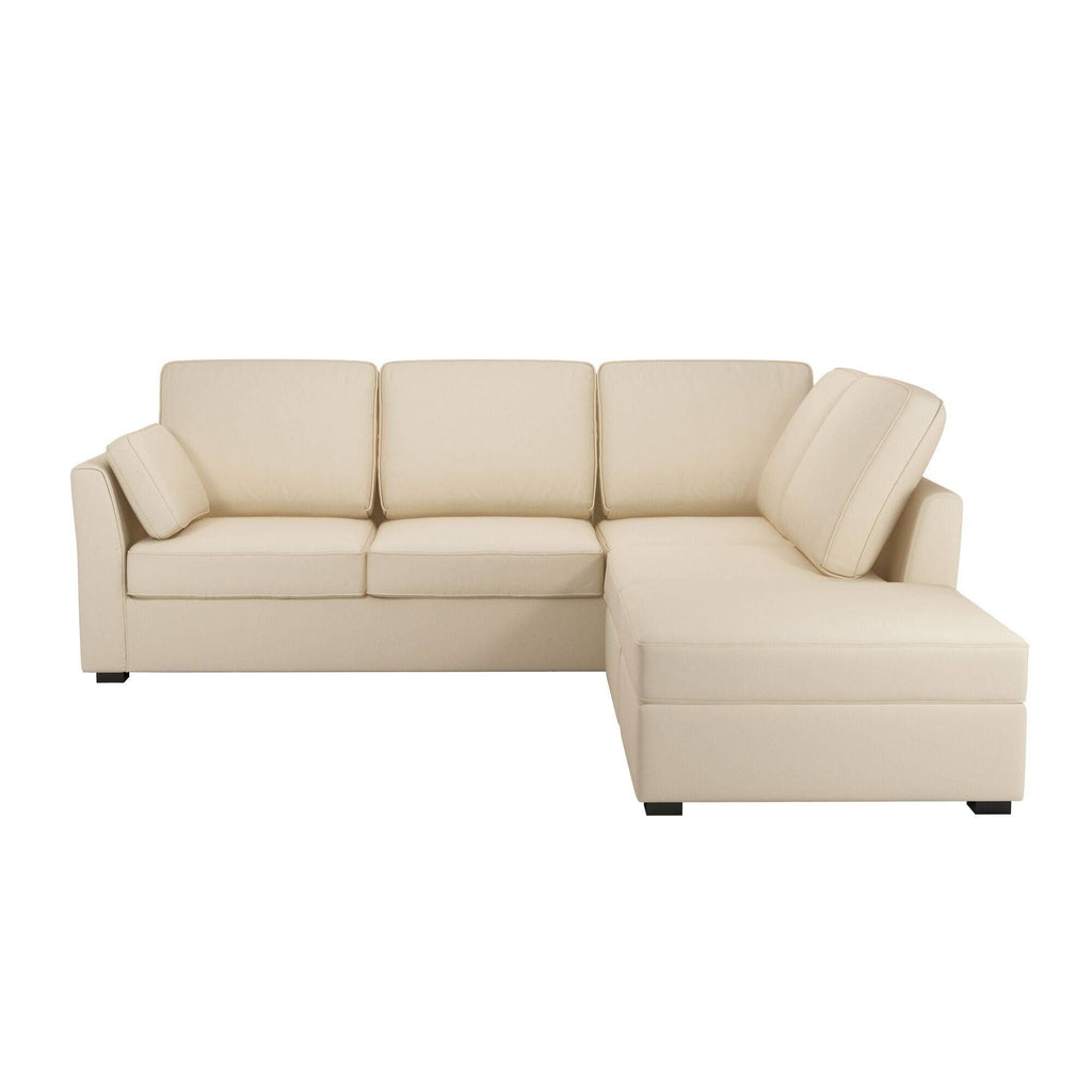 Canapé d'angle réversible tissu coton déhoussable Marbella