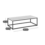 Table Basse 120 x 60 cm Ruben en Acier et HPL