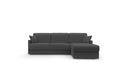 Canapé d'angle réversible tissu recyclé déhoussable Arthur