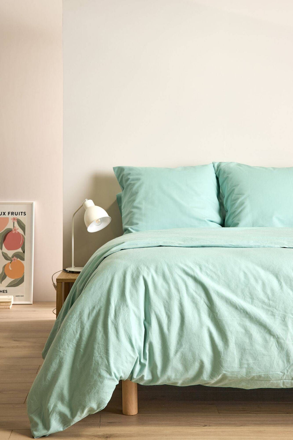 Drap plat coton lin Valentine