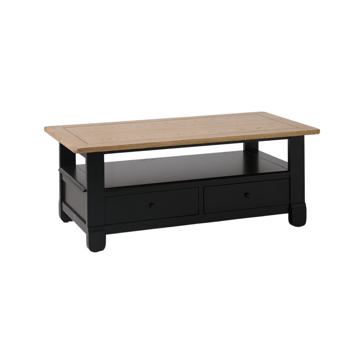 Table basse bois massif 2 tiroirs Embellie