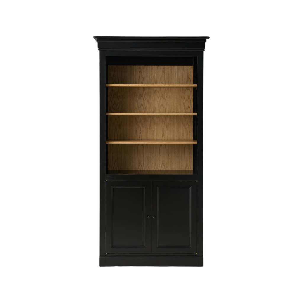 Bibliothèque 2 portes en bois massif Embellie