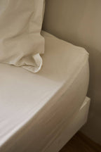 Lot de 2 draps-housses pour matelas épais en coton bio Fil & Sens