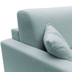 Canapé d'angle convertible et réversible en tissu recyclé déhoussable Aubin