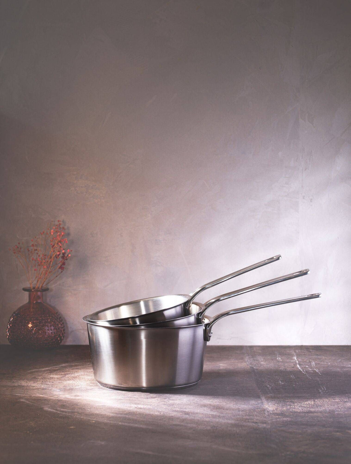 Set de 3 casseroles 1826